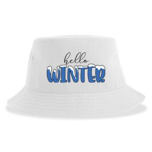 Hello Winter Holiday Season Sustainable Bucket Hat