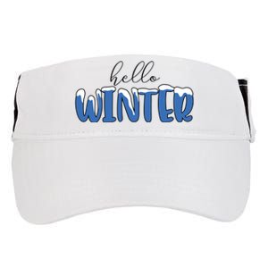 Hello Winter Holiday Season Adult Drive Performance Visor