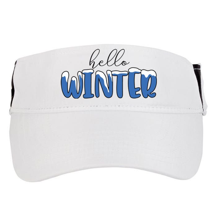 Hello Winter Holiday Season Adult Drive Performance Visor