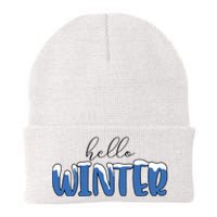 Hello Winter Holiday Season Knit Cap Winter Beanie