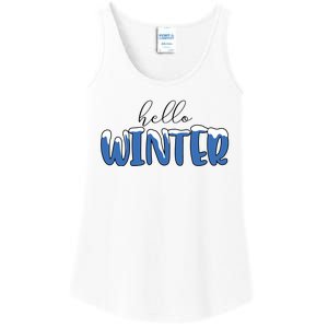 Hello Winter Holiday Season Ladies Essential Tank