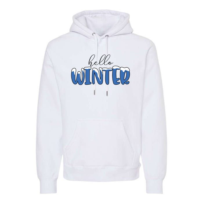 Hello Winter Holiday Season Premium Hoodie