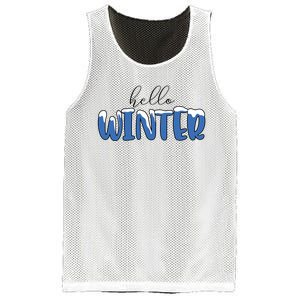 Hello Winter Holiday Season Mesh Reversible Basketball Jersey Tank