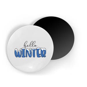 Hello Winter Holiday Season Magnet