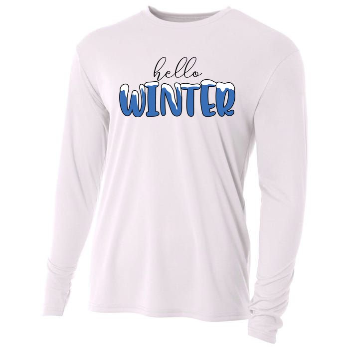 Hello Winter Holiday Season Cooling Performance Long Sleeve Crew