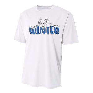 Hello Winter Holiday Season Performance Sprint T-Shirt