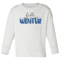 Hello Winter Holiday Season Toddler Long Sleeve Shirt