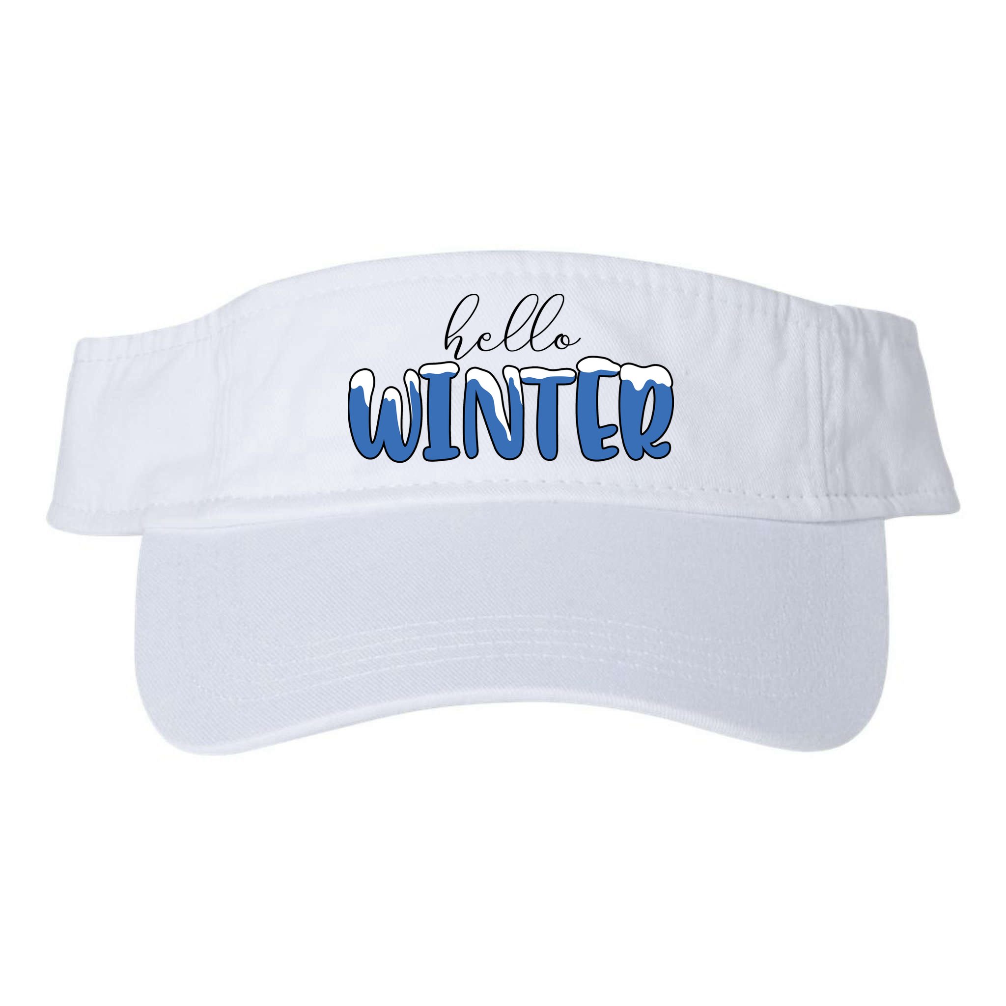 Hello Winter Holiday Season Visor