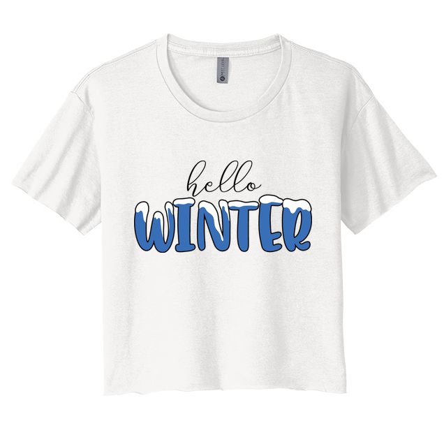 Hello Winter Holiday Season Crop Top