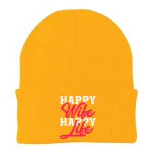 Happy Wife Happy Life Happy Wife Happy Life Gift Knit Cap Winter Beanie