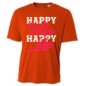 Happy Wife Happy Life Happy Wife Happy Life Gift Cooling Performance Crew T-Shirt