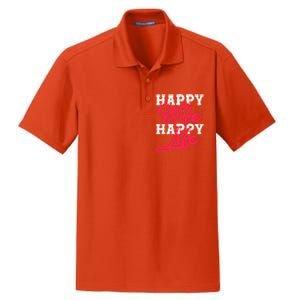 Happy Wife Happy Life Happy Wife Happy Life Gift Dry Zone Grid Polo