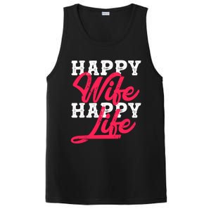 Happy Wife Happy Life Happy Wife Happy Life Gift PosiCharge Competitor Tank