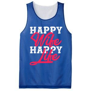 Happy Wife Happy Life Happy Wife Happy Life Gift Mesh Reversible Basketball Jersey Tank