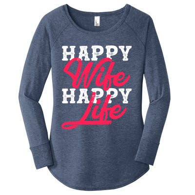 Happy Wife Happy Life Happy Wife Happy Life Gift Women's Perfect Tri Tunic Long Sleeve Shirt