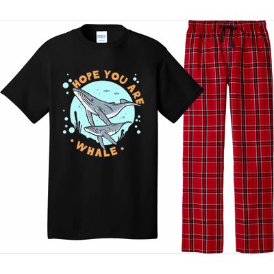 Humpback Whale Hope You Are Whale Funny Marine Biologist Pajama Set