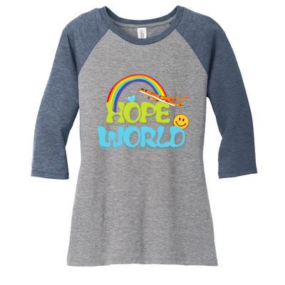 Hope World Hobicore, Hobi Women's Tri-Blend 3/4-Sleeve Raglan Shirt