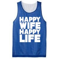 Happy Wife Happy Life Gift Mesh Reversible Basketball Jersey Tank