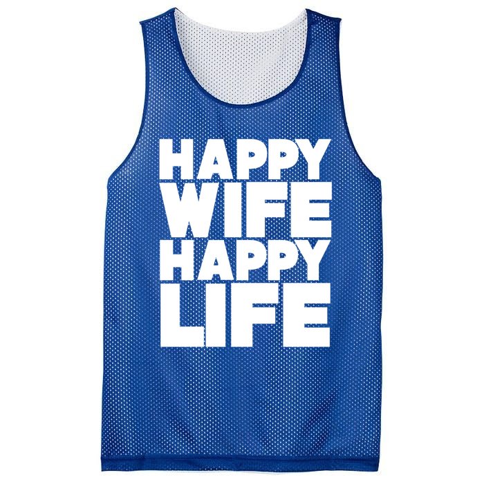 Happy Wife Happy Life Gift Mesh Reversible Basketball Jersey Tank