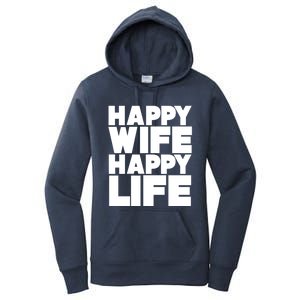 Happy Wife Happy Life Meaningful Gift Women's Pullover Hoodie