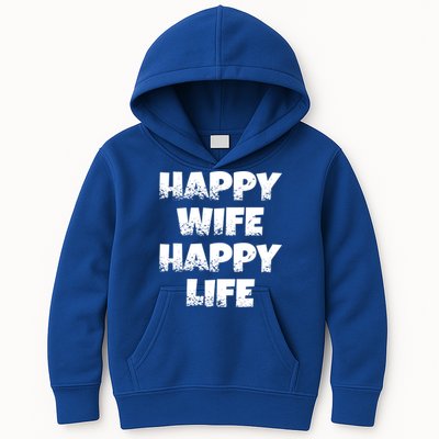 Happy Wife Happy Life Gift Kids Hoodie