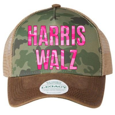 Harris Walz Hunting Camouflage Camo Legacy Tie Dye Trucker Hat