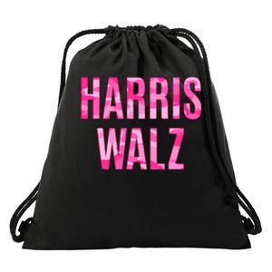 Harris Walz Hunting Camouflage Camo Drawstring Bag