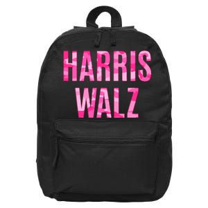 Harris Walz Hunting Camouflage Camo 16 in Basic Backpack