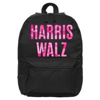 Harris Walz Hunting Camouflage Camo 16 in Basic Backpack