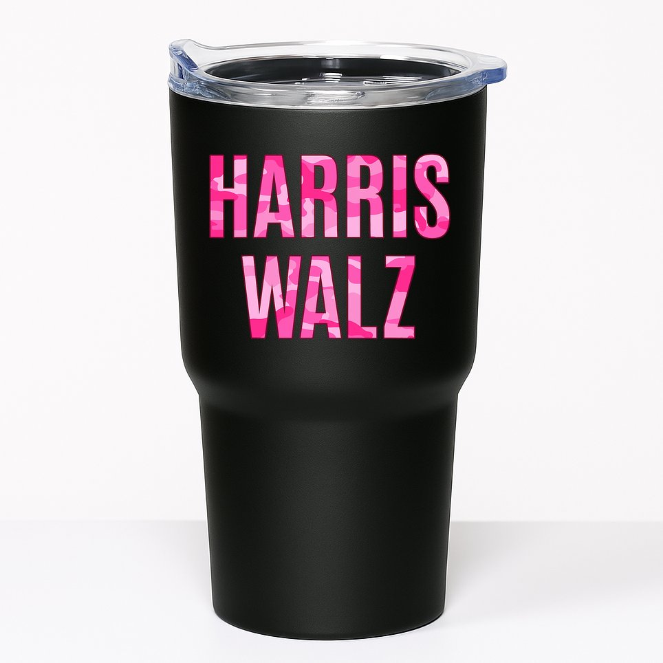 Harris Walz Hunting Camouflage Camo Tumbler