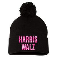 Harris Walz Hunting Camouflage Camo Pom Pom 12in Knit Beanie