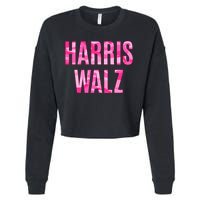 Harris Walz Hunting Camouflage Camo Cropped Pullover Crew