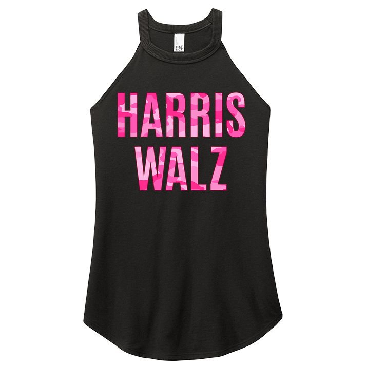 Harris Walz Hunting Camouflage Camo Women's Perfect Tri Rocker Tank