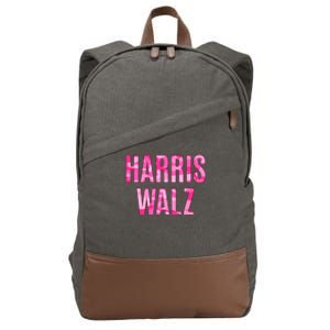 Harris Walz Hunting Camouflage Camo Cotton Canvas Backpack