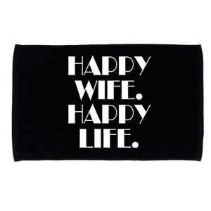 Happy Wife Happy Life Gift Microfiber Hand Towel