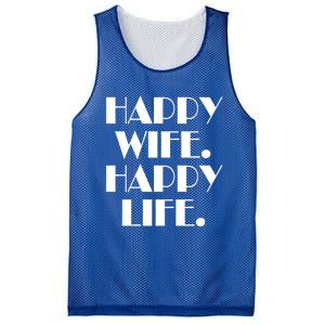 Happy Wife Happy Life Gift Mesh Reversible Basketball Jersey Tank