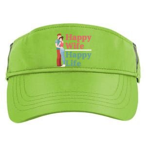 Happy Wife Happy Life Gift For Good Husbands Gift Adult Drive Performance Visor