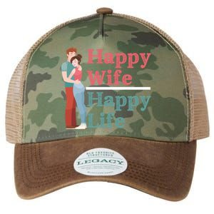 Happy Wife Happy Life Gift For Good Husbands Gift Legacy Tie Dye Trucker Hat