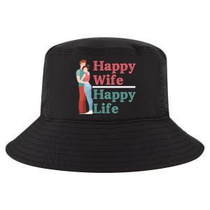 Happy Wife Happy Life Gift For Good Husbands Gift Cool Comfort Performance Bucket Hat