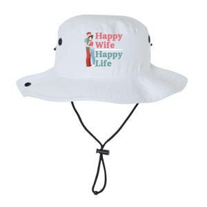 Happy Wife Happy Life Gift For Good Husbands Gift Legacy Cool Fit Booney Bucket Hat