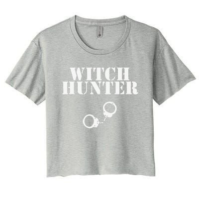 Halloween Witch Hunter Novelty Costume Women's Crop Top Tee