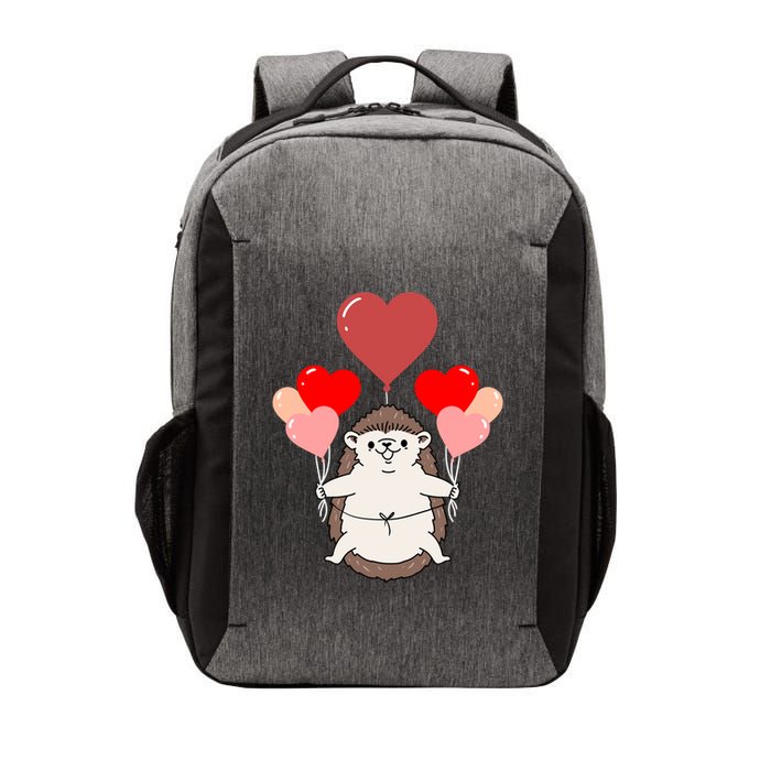 Hedgehog With Heart Balloons Valentines Day Hedgehog Gift Vector Backpack