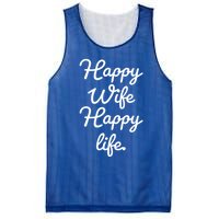 Happy Wife Happy Life Gift Mesh Reversible Basketball Jersey Tank