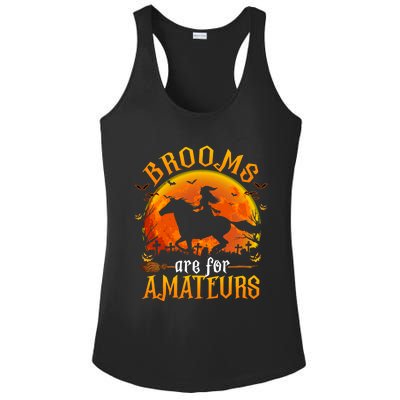 Horses Witch Halloween Funny Brooms Are For Amateurs Ladies PosiCharge Competitor Racerback Tank