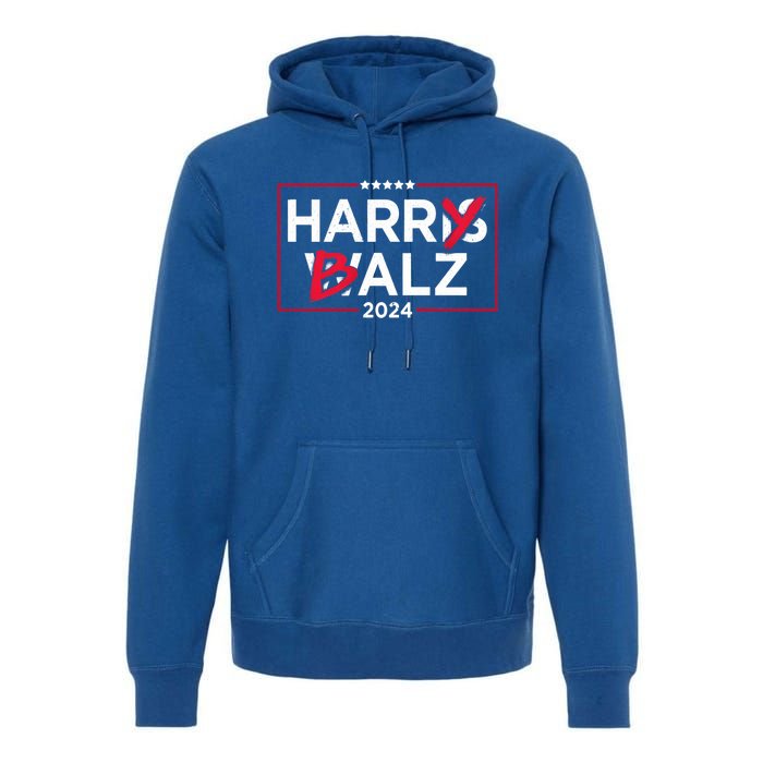 Harris Walz Harry Balz 2024 Gift Premium Hoodie