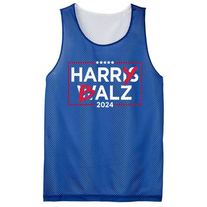 Harris Walz Harry Balz 2024 Gift Mesh Reversible Basketball Jersey Tank