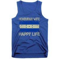 Honduran Wife Happy Life Honduras Flag Funny Husband Great Gift Tank Top