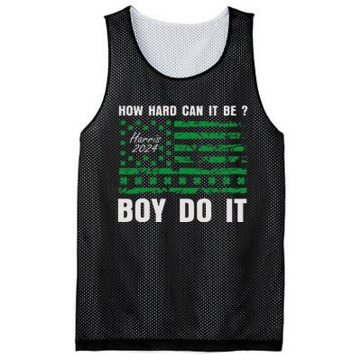 Harris Waltz How Hard Can It Be Boy Do It Kamala Harris 2024 Mesh Reversible Basketball Jersey Tank