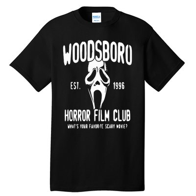 Horror Woodsboro Horror Film Club Halloween Horror Movie Tall T-Shirt