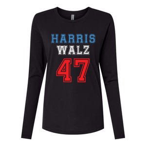 Harris Walz Harris 47 47th President Kamala Harris Womens Cotton Relaxed Long Sleeve T-Shirt